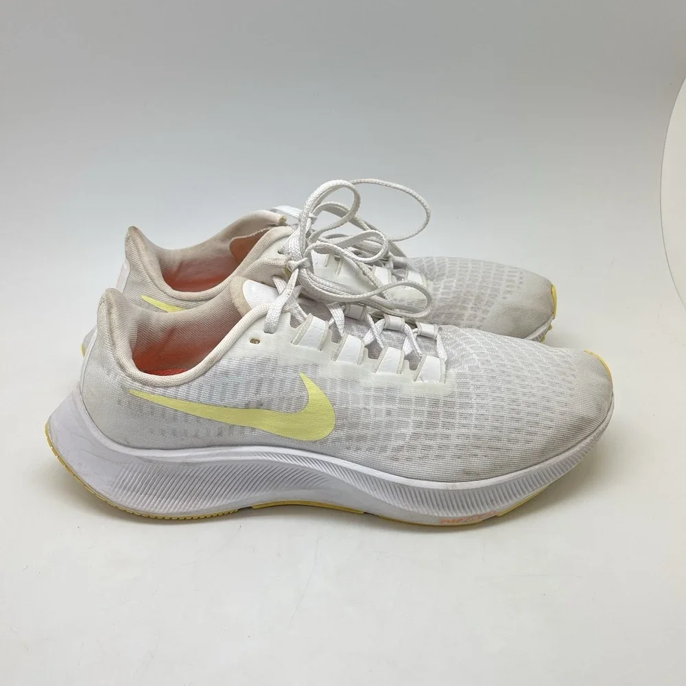 Nike Sneakers Womens 10 Air Zoom Pegasus 37 BQ9647-105 White‎ Running Gym Shoes